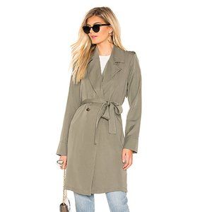 Lovers + Friends Olive Trench Coat